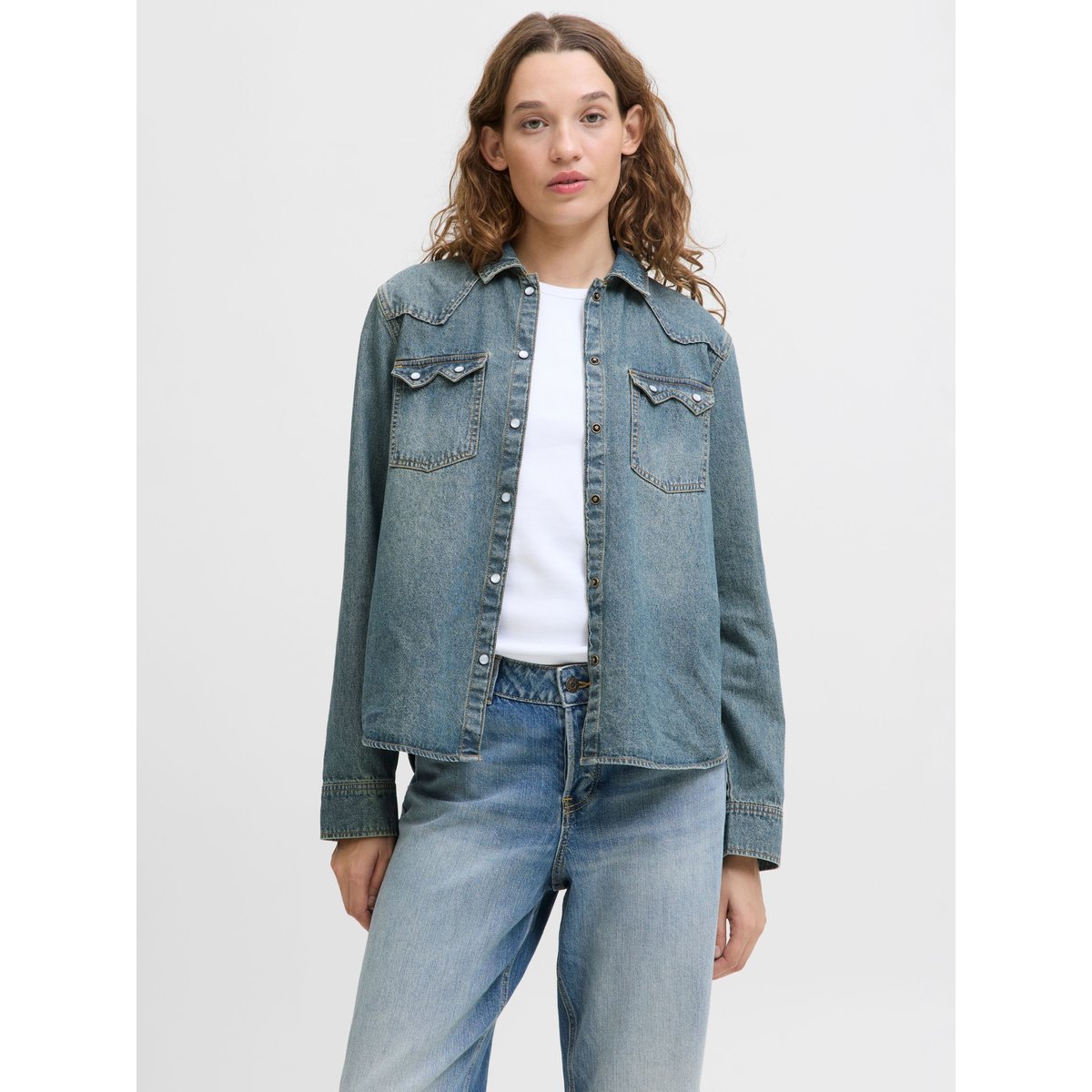 Chemise En Denim medium blue denim 1, JJXX