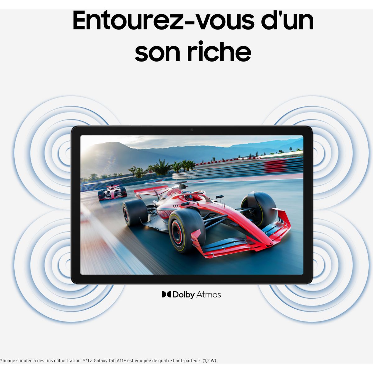 Tablette Android Galaxy Tab A11+ 5G 256Go Gris gris, SAMSUNG