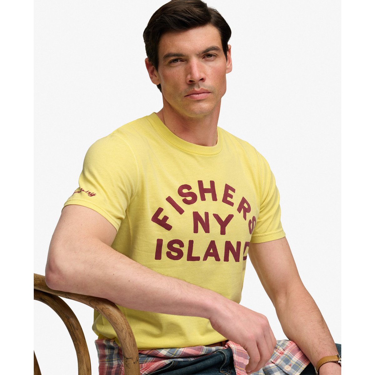 T-shirt Outdoor Type jaune vif, SUPERDRY