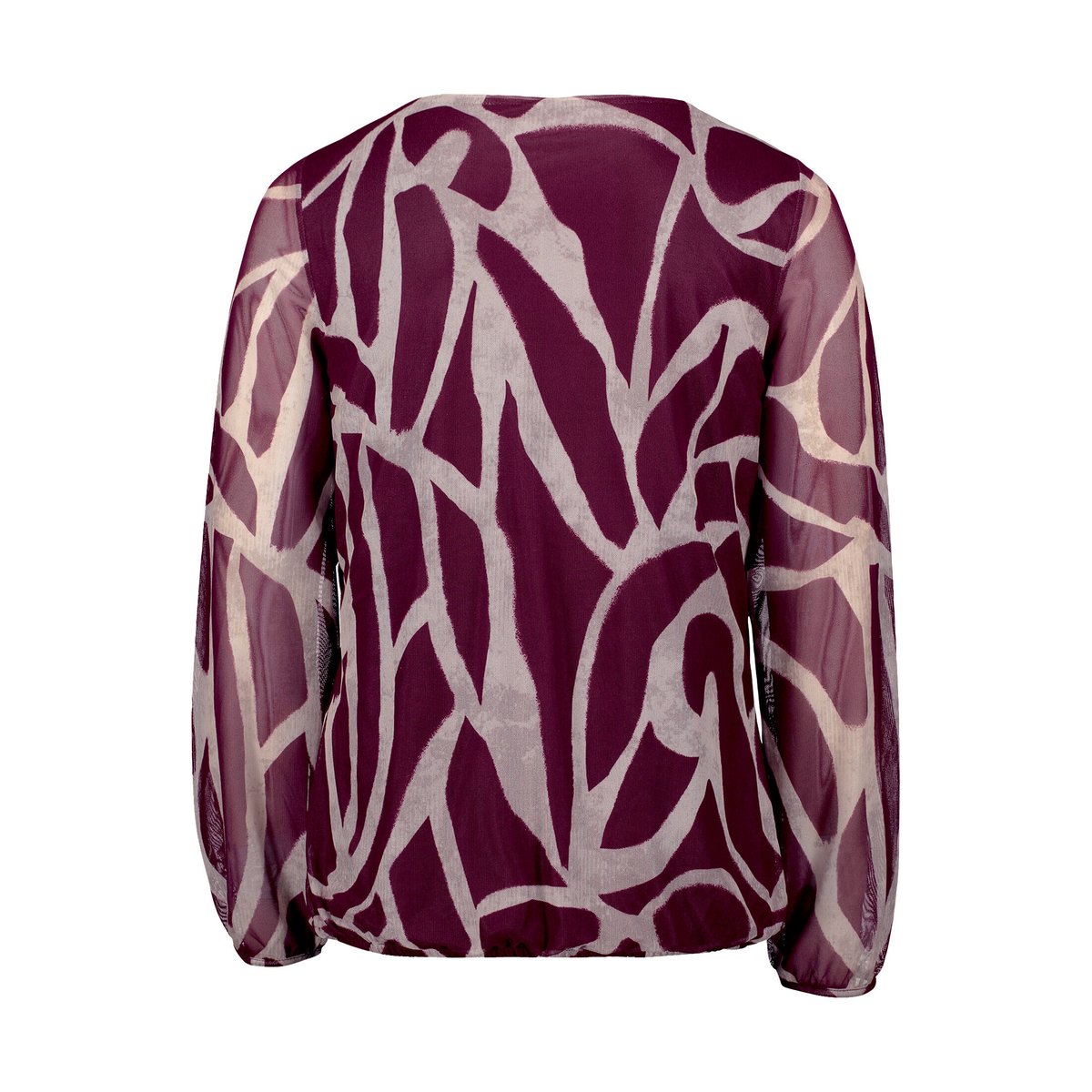 T-shirt en maille à élastique dark red/nature, BETTY & CO