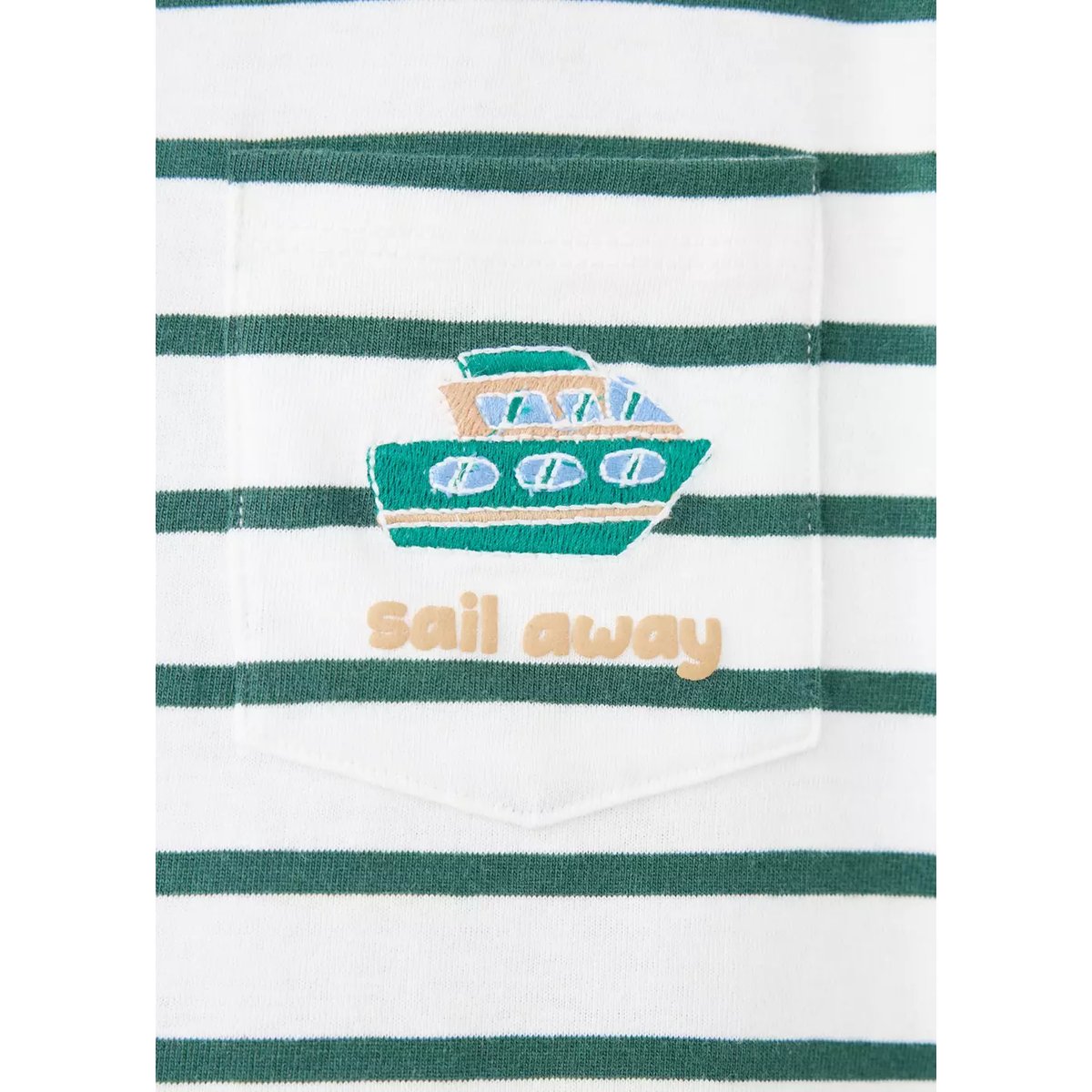 T-shirt 100 % coton rayures blanc cassé, MANGO BABY