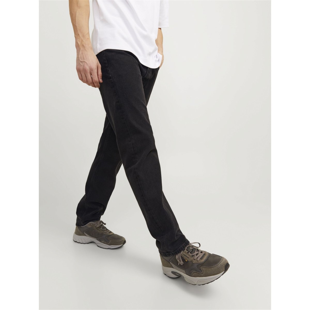 Jean loose Chris black denim, JACK & JONES
