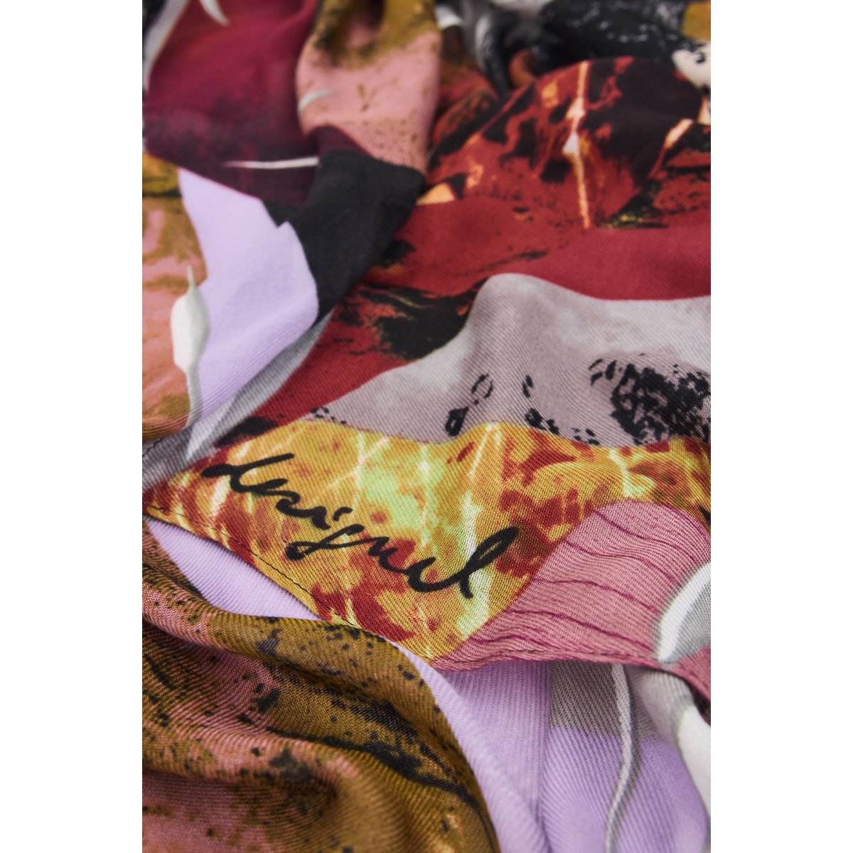 Foulard rectangulaire imprimé multicolore, DESIGUAL