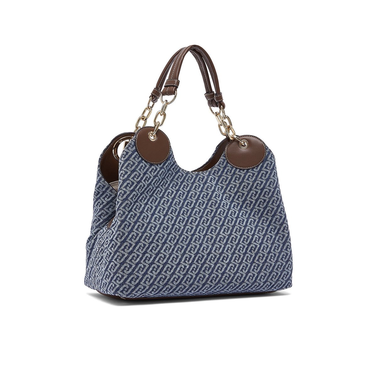 Sacoche moyenne effet denim denim bleu, LIU JO
