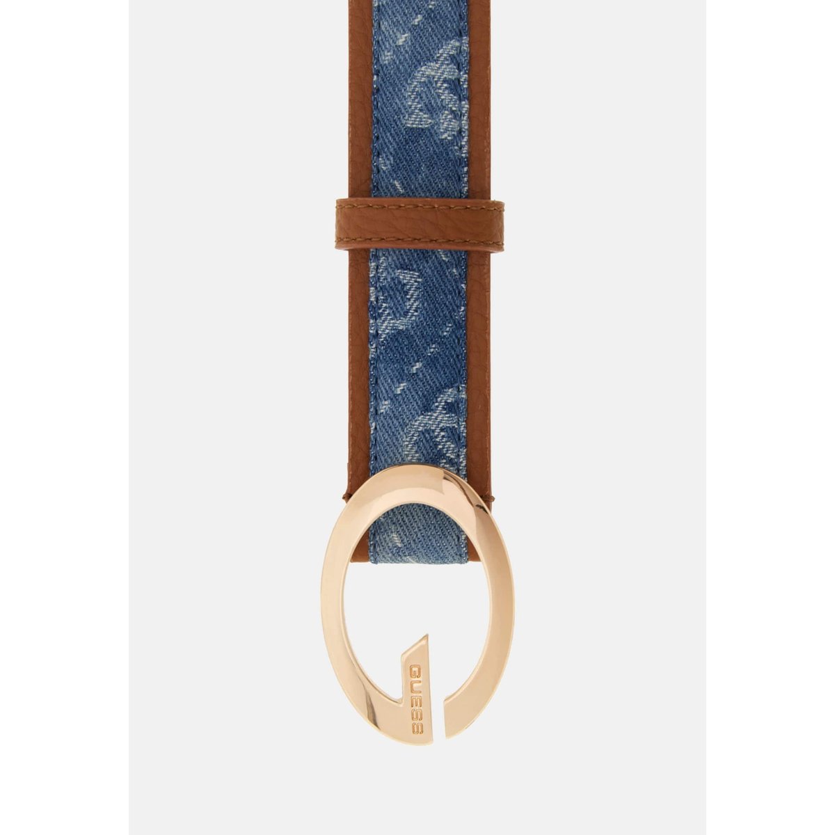 Ceinture Synthétique Camden bleu clair, GUESS