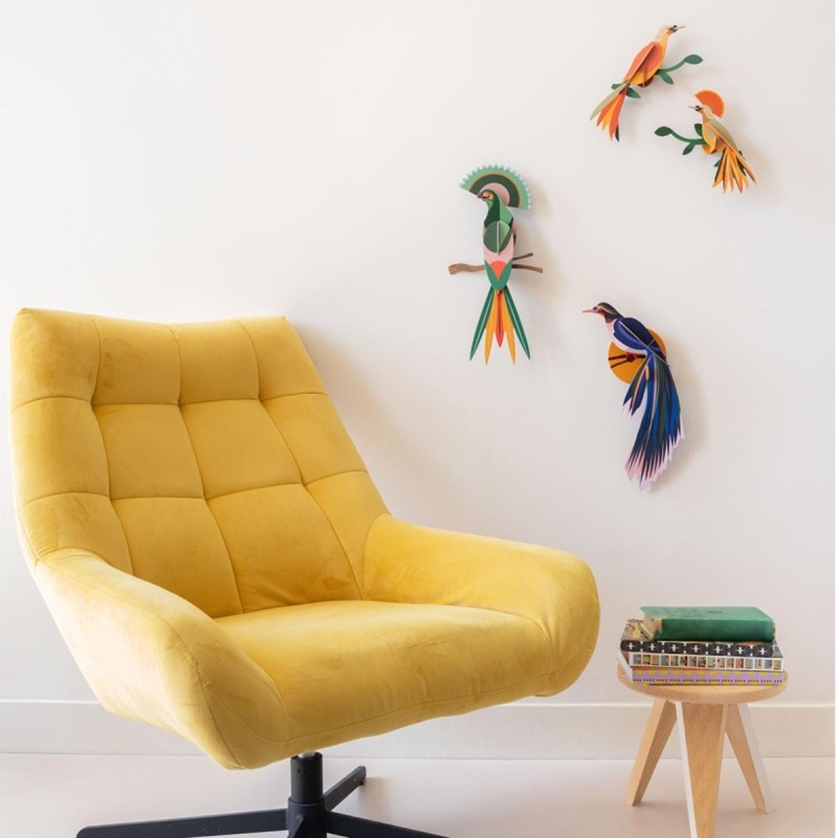 Oiseau mural Paradise Birds Obi (set de 2) orange, STUDIO ROOF