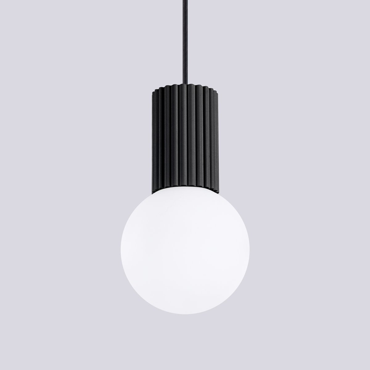 Suspension Aluminium Noir G9 1 Halo noir, EDEN