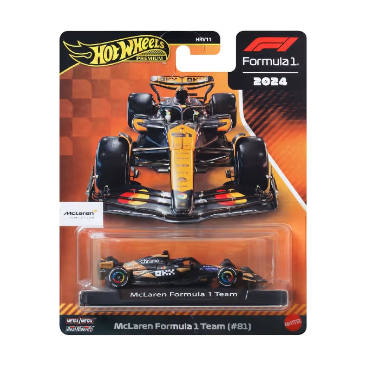 Hot Wheels Voiture de course Formula 1 Premium multicolore, MATTEL