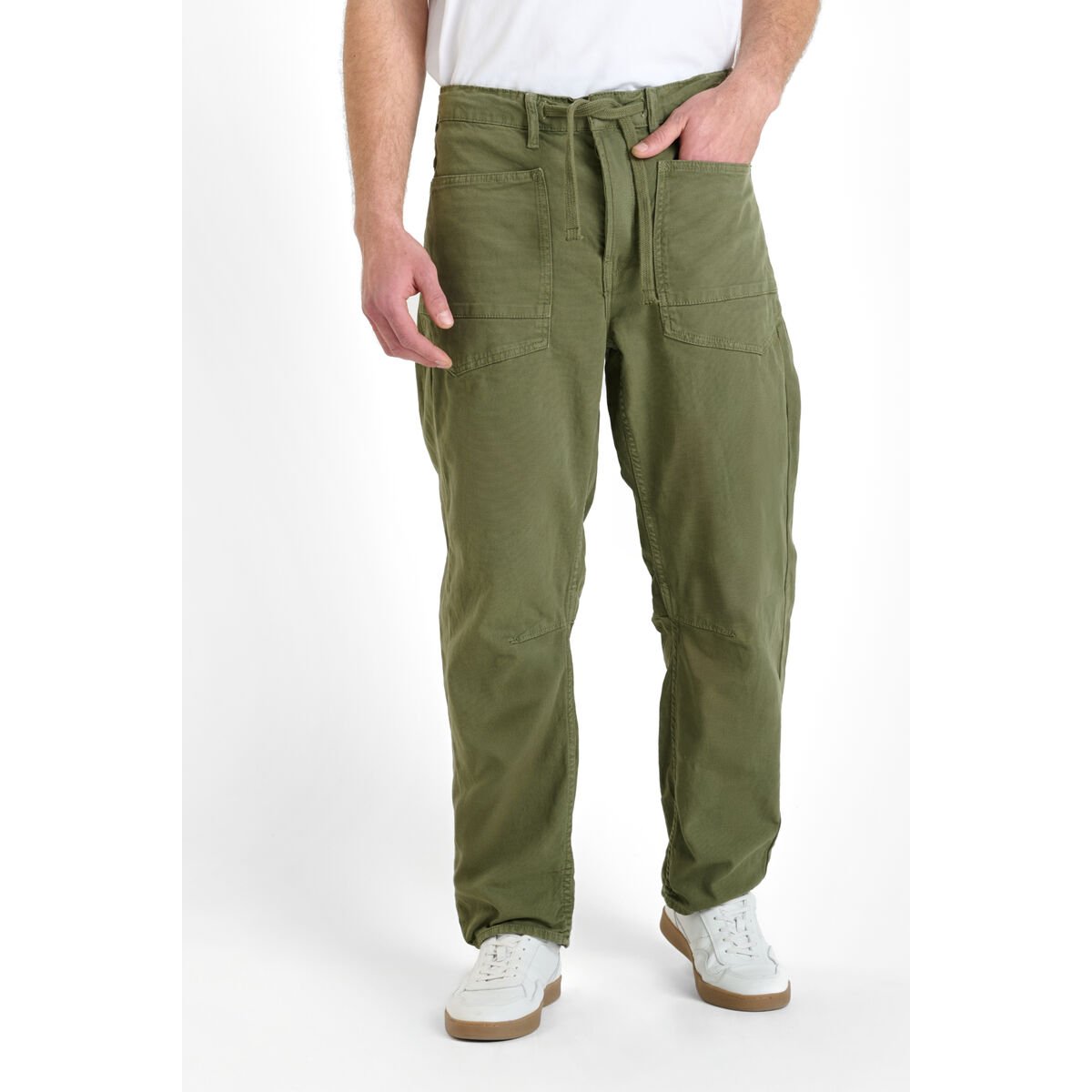Pantalon loose, large HOBO pesto, LE TEMPS DES CERISES