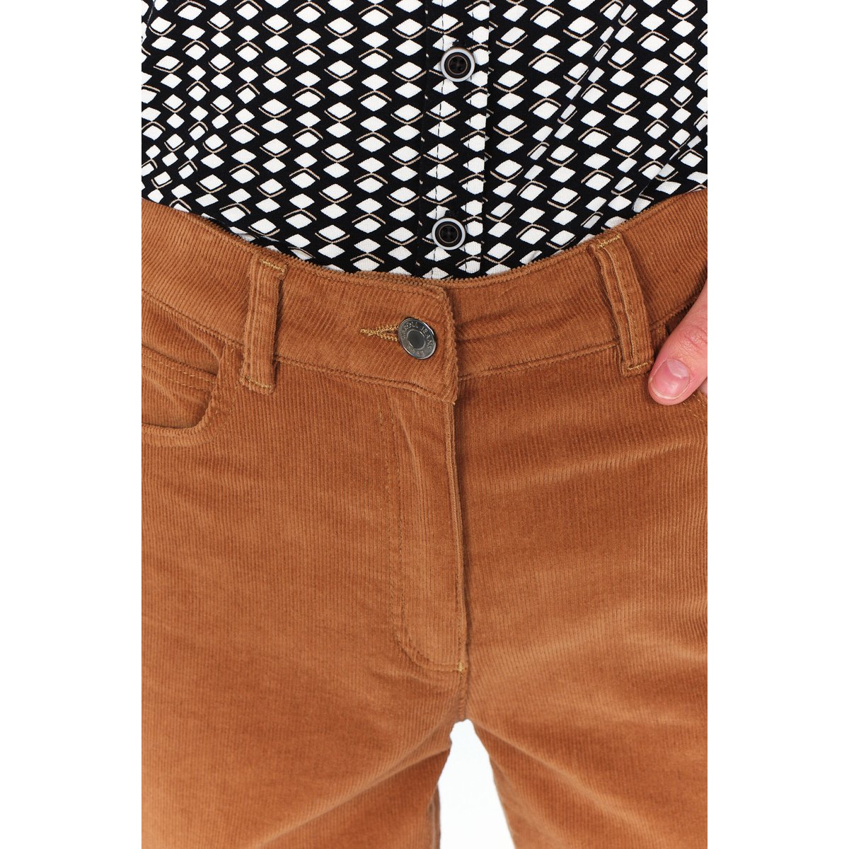 Pantalon droit contemporain PCHICAGOV camel, CAROLL