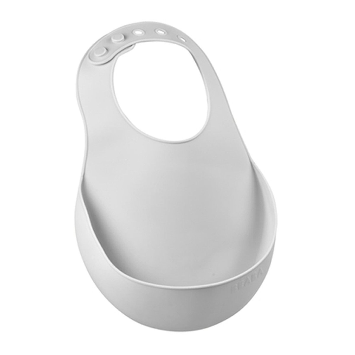 Lot de 2 bavoirs silicone avec poche gris, bleu, BEABA