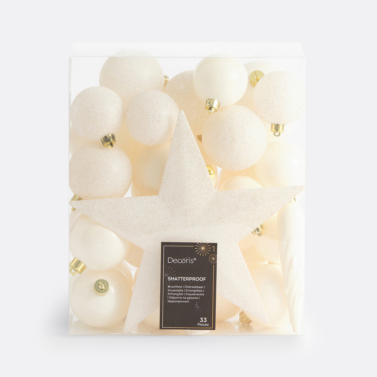 Coffret de 33 boules de Noël, Caspar blanc, LA REDOUTE INTERIEURS