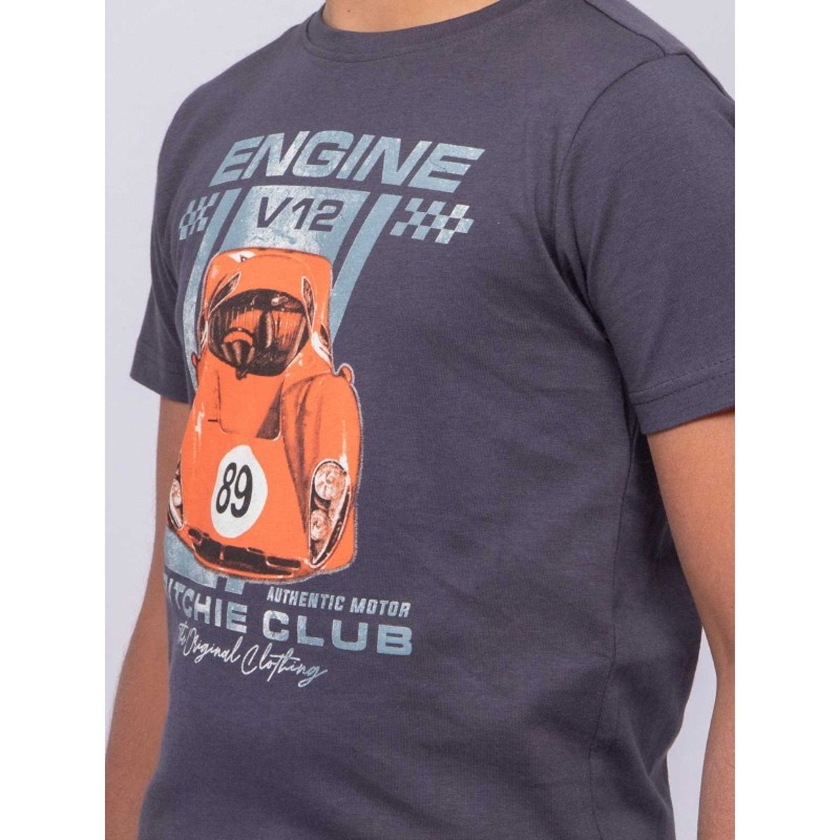 T-shirt Col Rond Pur Coton Nitali-j gris, RITCHIE