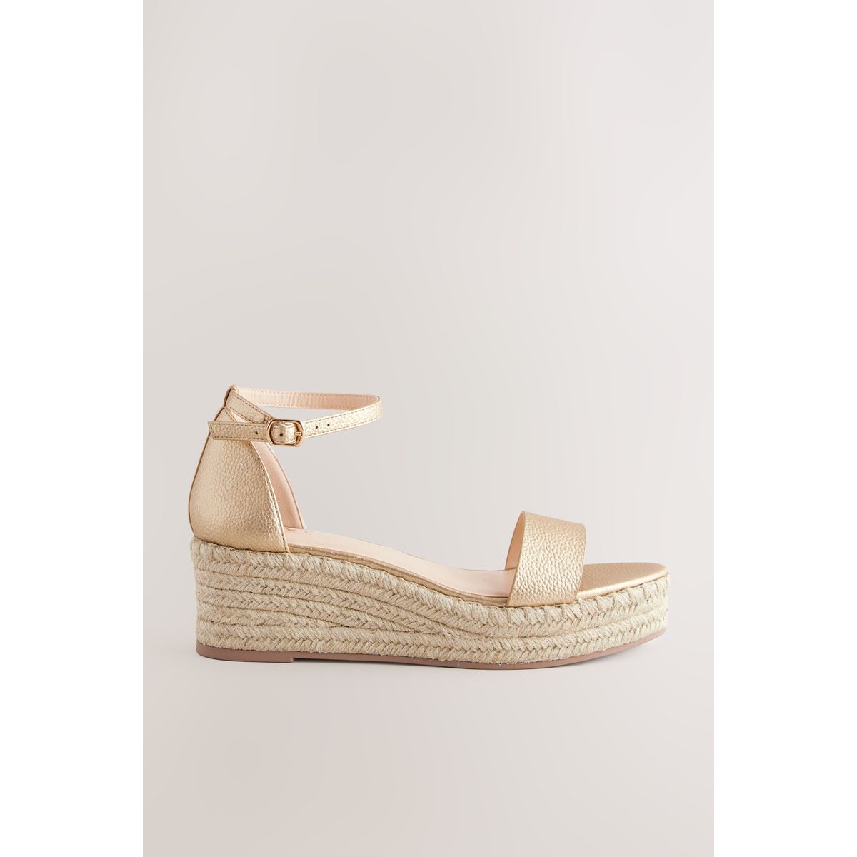 Espadrilles compensées doré, NEXT