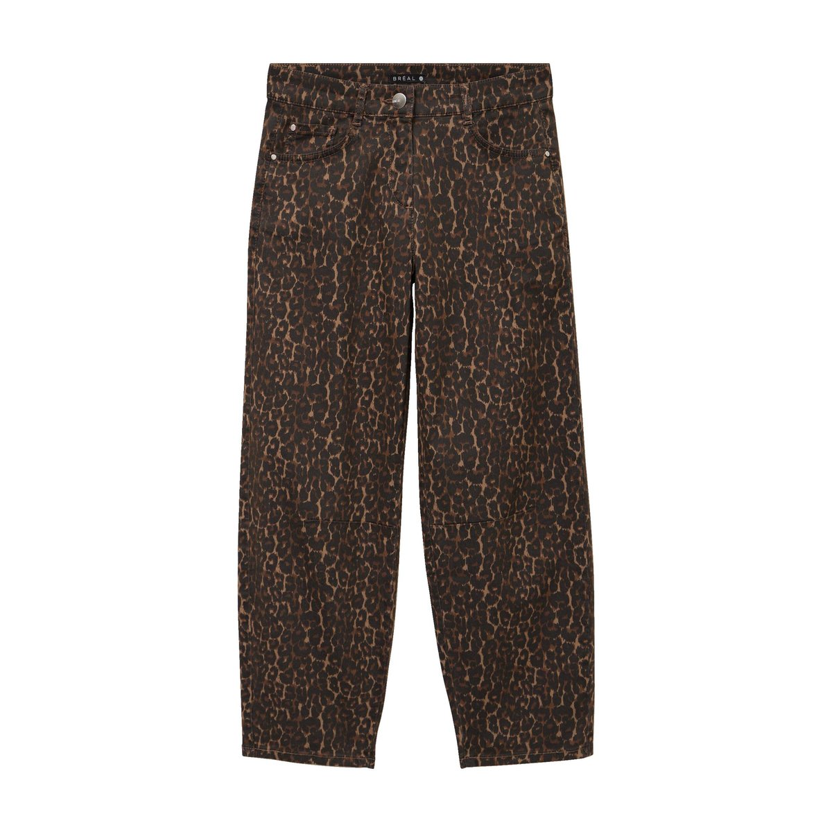 Pantalon magique Le Léger coupe barrel marron cognac, BREAL