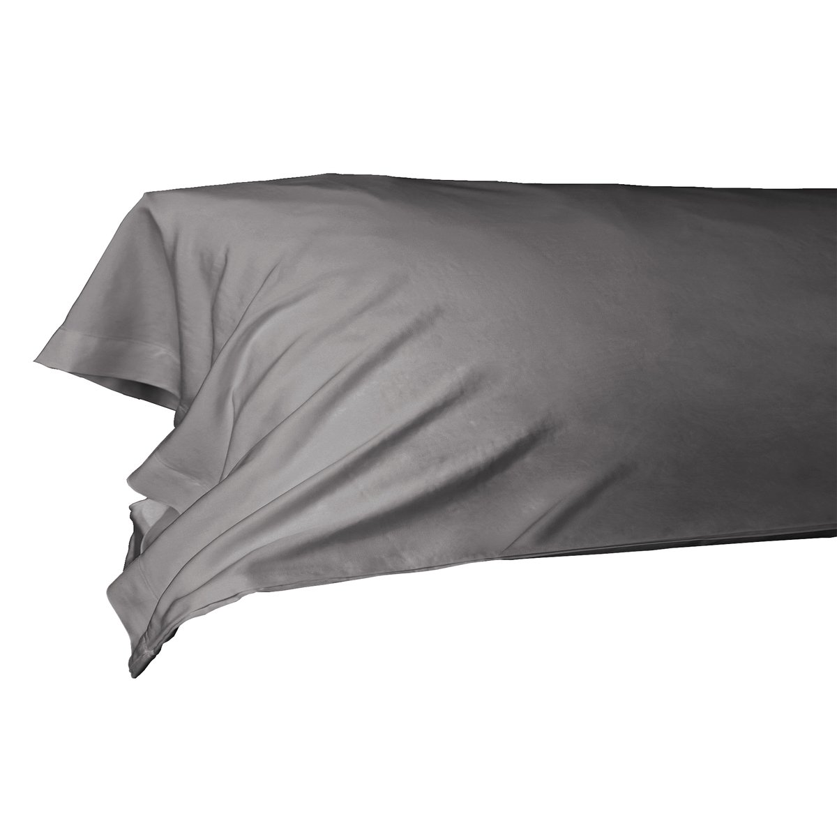 Taie de traversin, en Bambou 300 TC 120 fils granit, EDEN