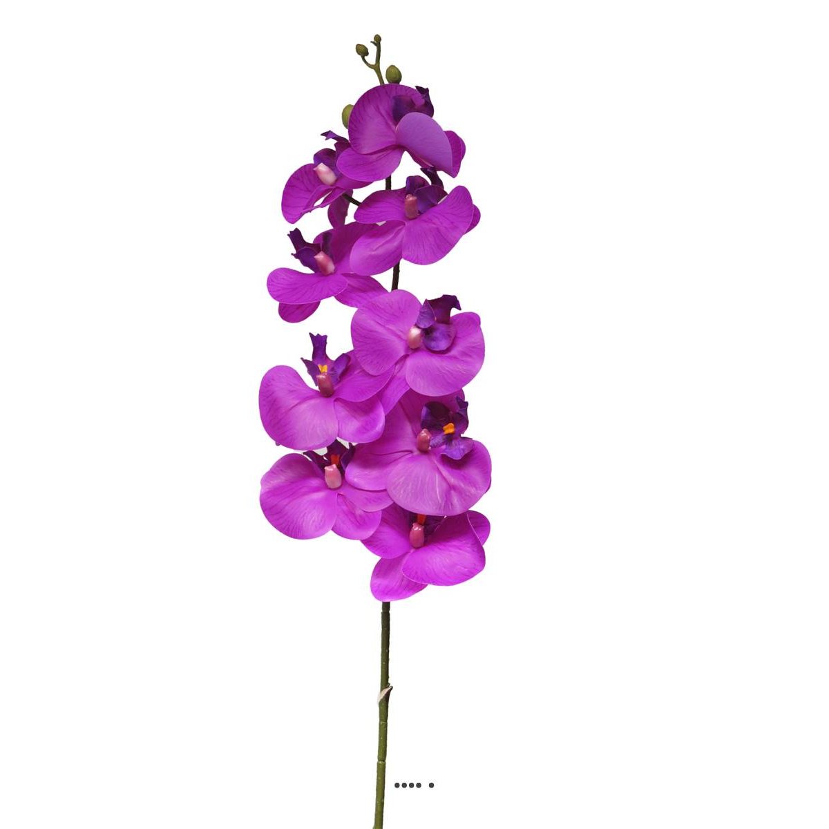 Tige orchidée phalaenopsis faux 9fleurons Rea pourpre, ARTIFICIELLES