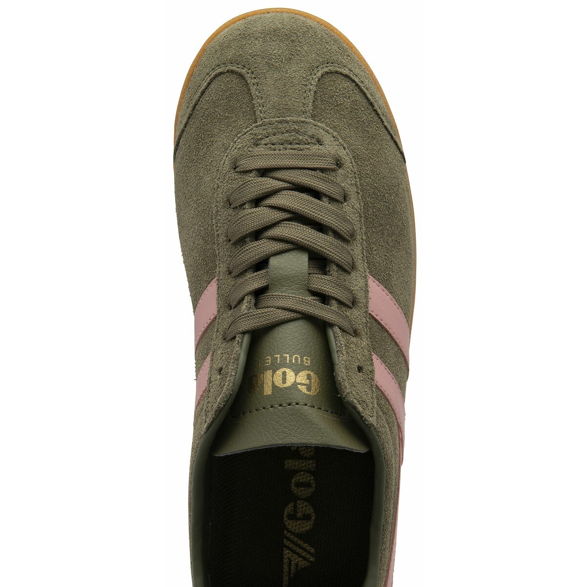 Bullet Suede Trainers khaki/coral, GOLA