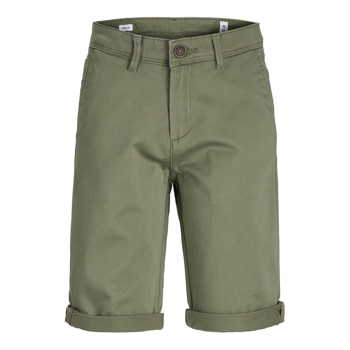 Short chino 10 - 16 ans deep lichen green, JACK & JONES JUNIOR