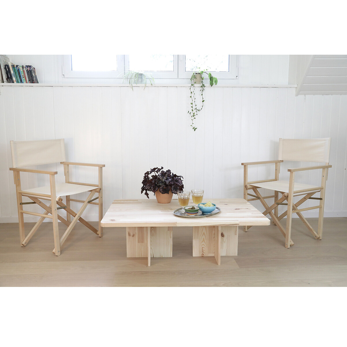 2 klappbare Sessel Monaco beige, EUROPE & NATURE