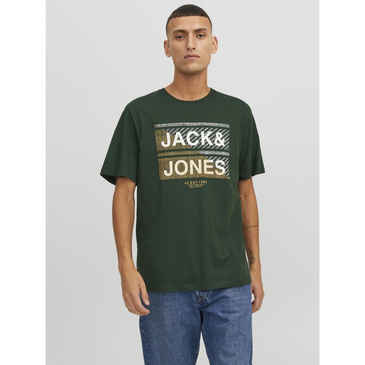 T-Shirt noire - black, JACK & JONES