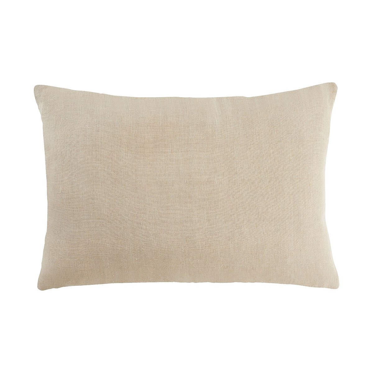 Coussin lin ARMEL marron, rose, HABITAT