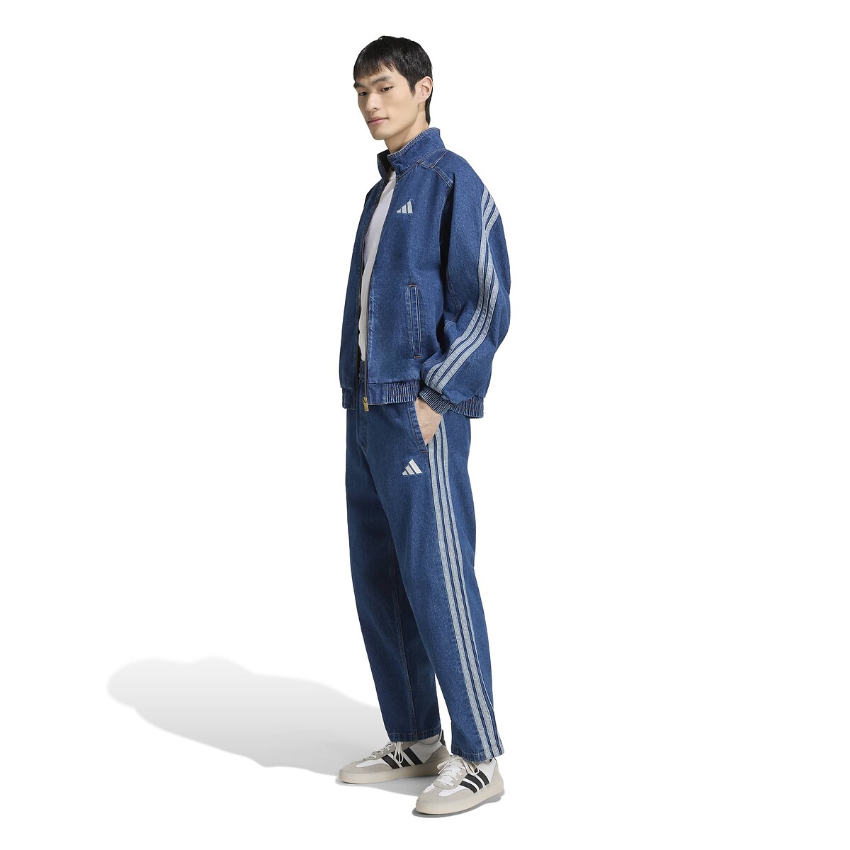 Denim-Hose STADIUM blau meliert , ADIDAS SPORTSWEAR