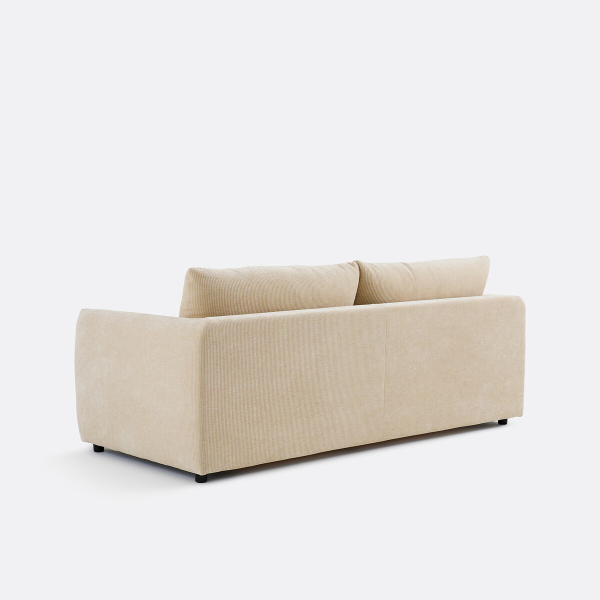 Canapé convertible 2, 3 ou 4 places, velours côtelé gaufré, YDE beige, LA REDOUTE INTERIEURS