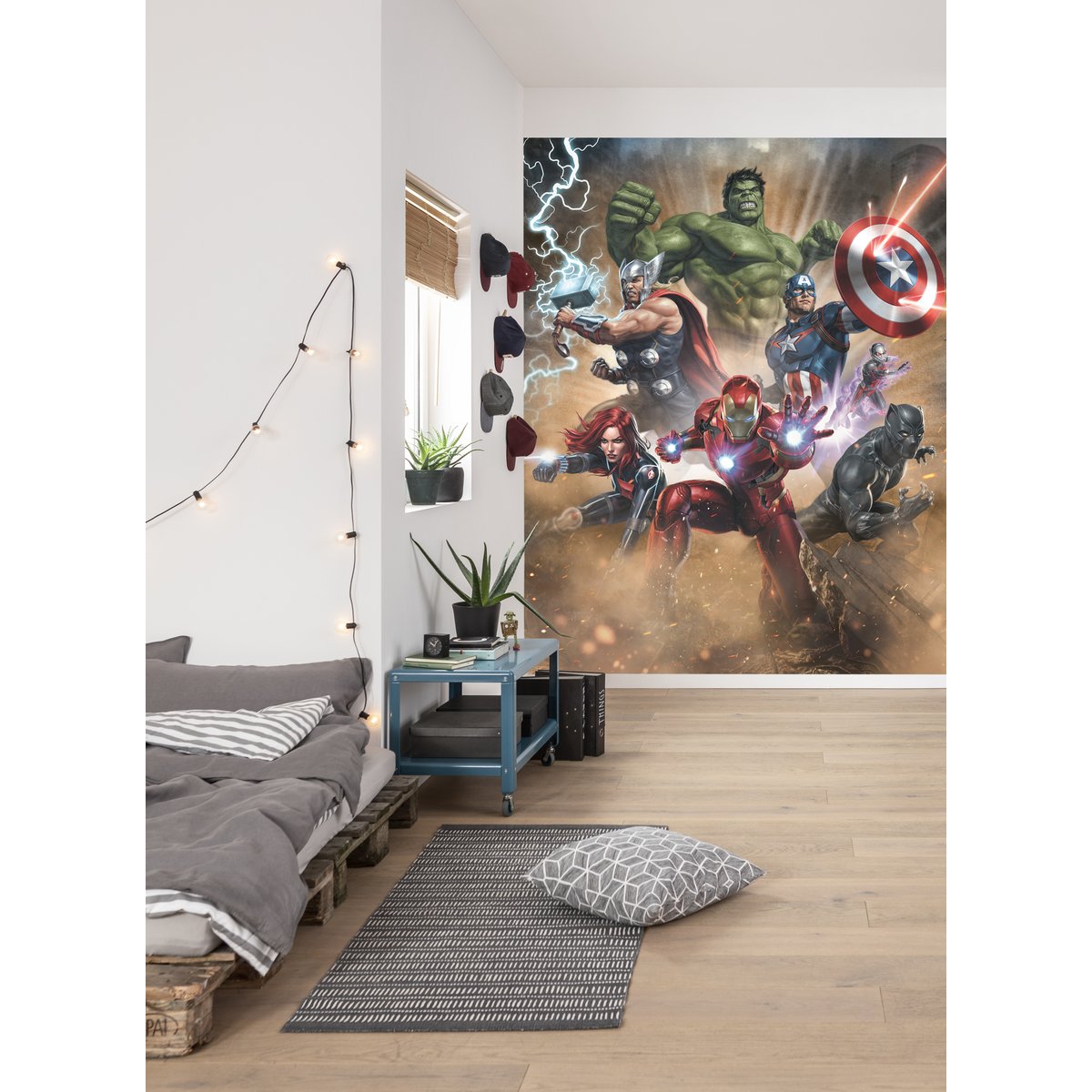 Papier peint Komar - Avengers Superpower - 200 x 250 cm multicolore, HEXOA