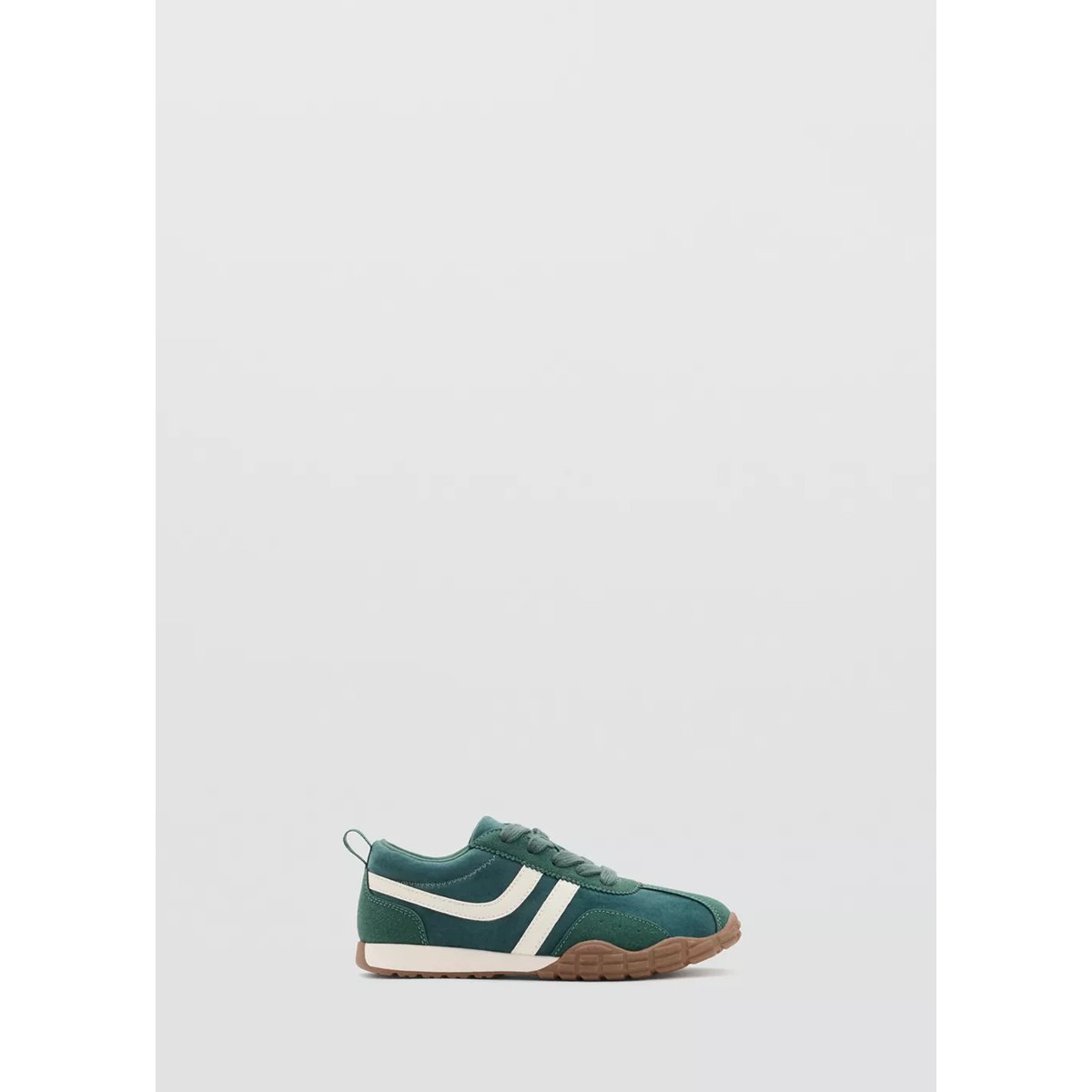 Tennis combinées à lacets vert foncé, MANGO KIDS