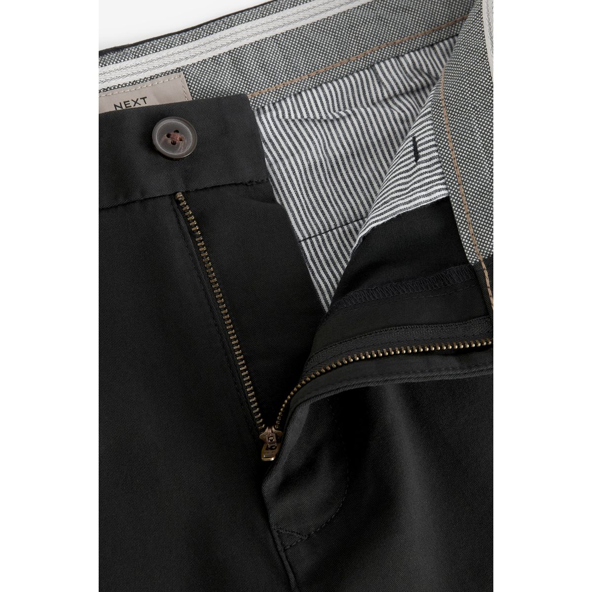 Short chino stretch noir, NEXT