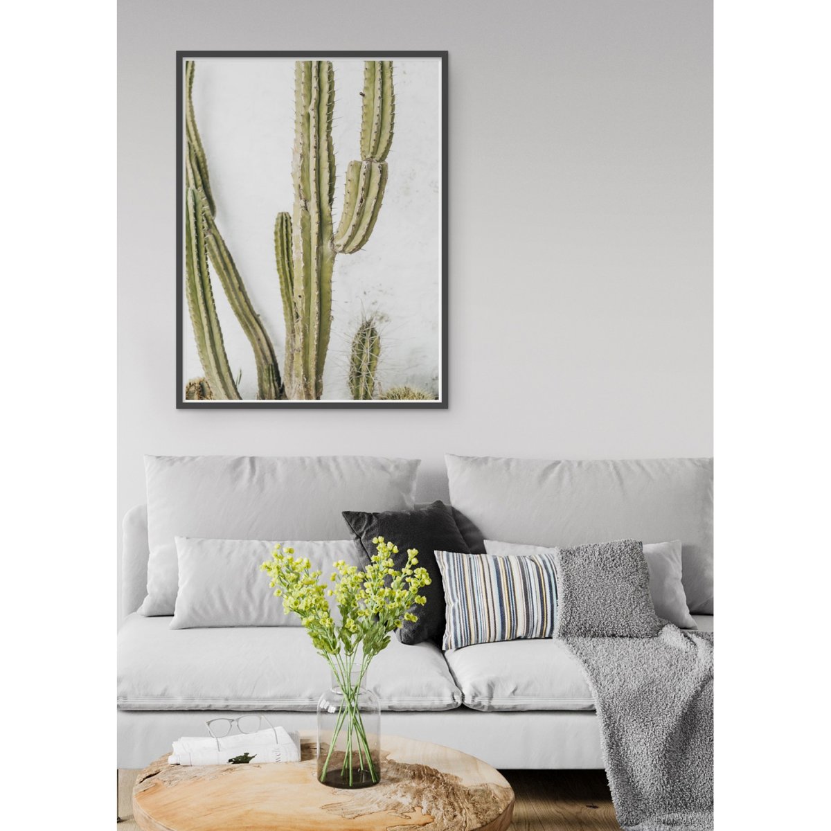 Poster nature Cactus blanc, L'AFFICHERIE