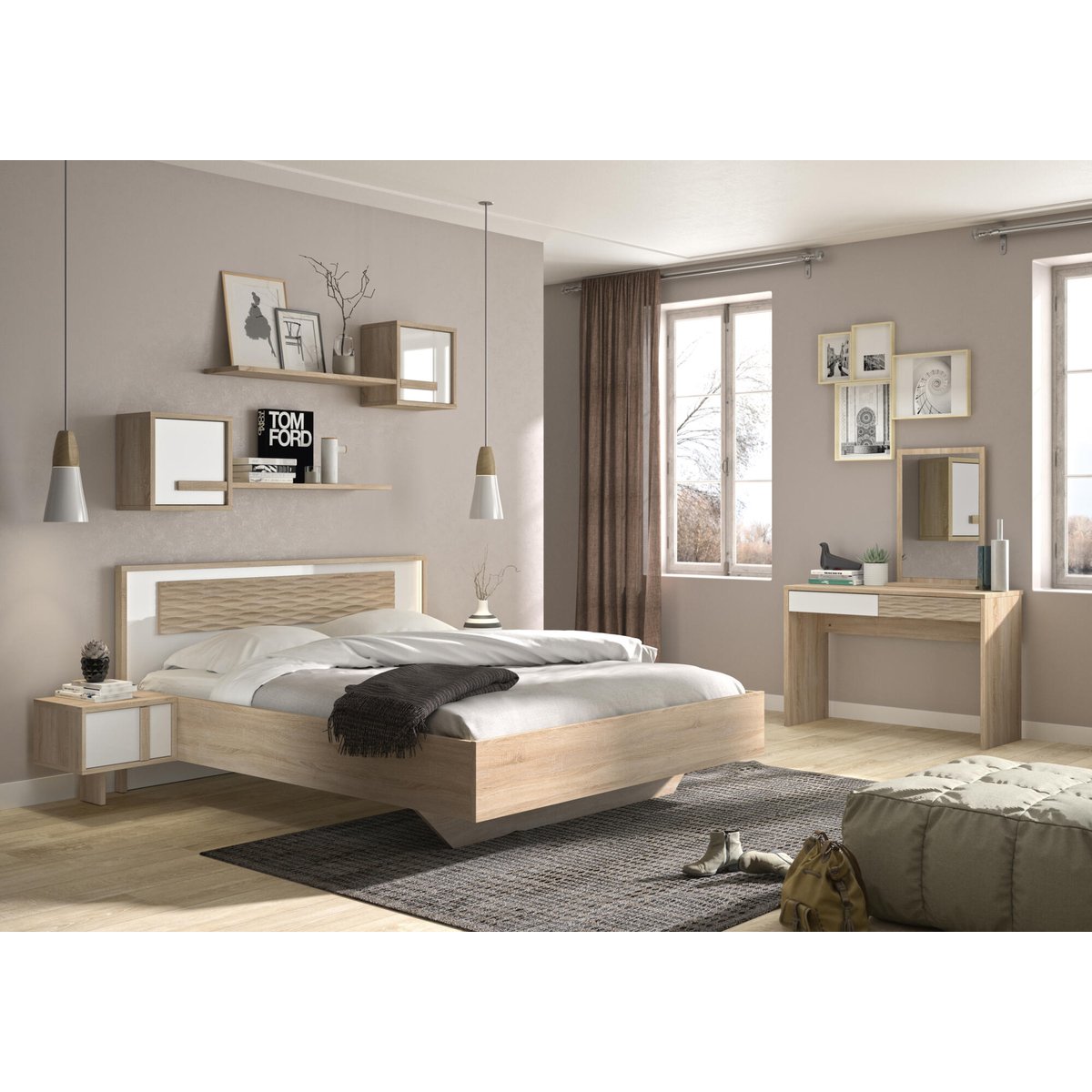Etagere murale et beige, GAMI