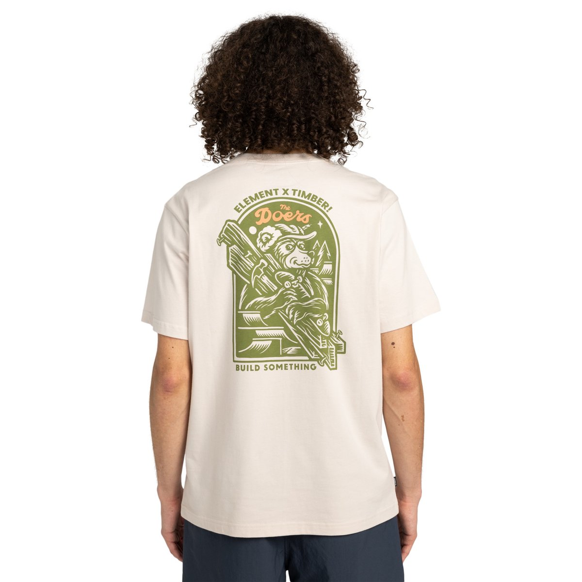 T-shirt à manches courtes TIMBER CARRY beige oat milk, ELEMENT