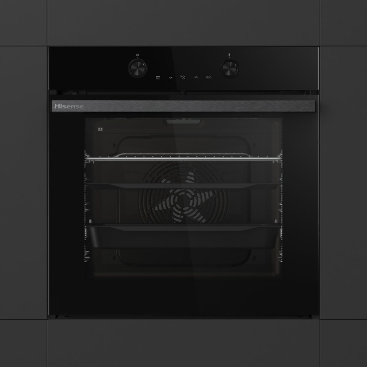 Four encastrable BI64223EPBG - Pyrolyse, Mode Pizza 300 C, Air Fry, Cavité EvenBake, 77L couleur unique, HISENSE