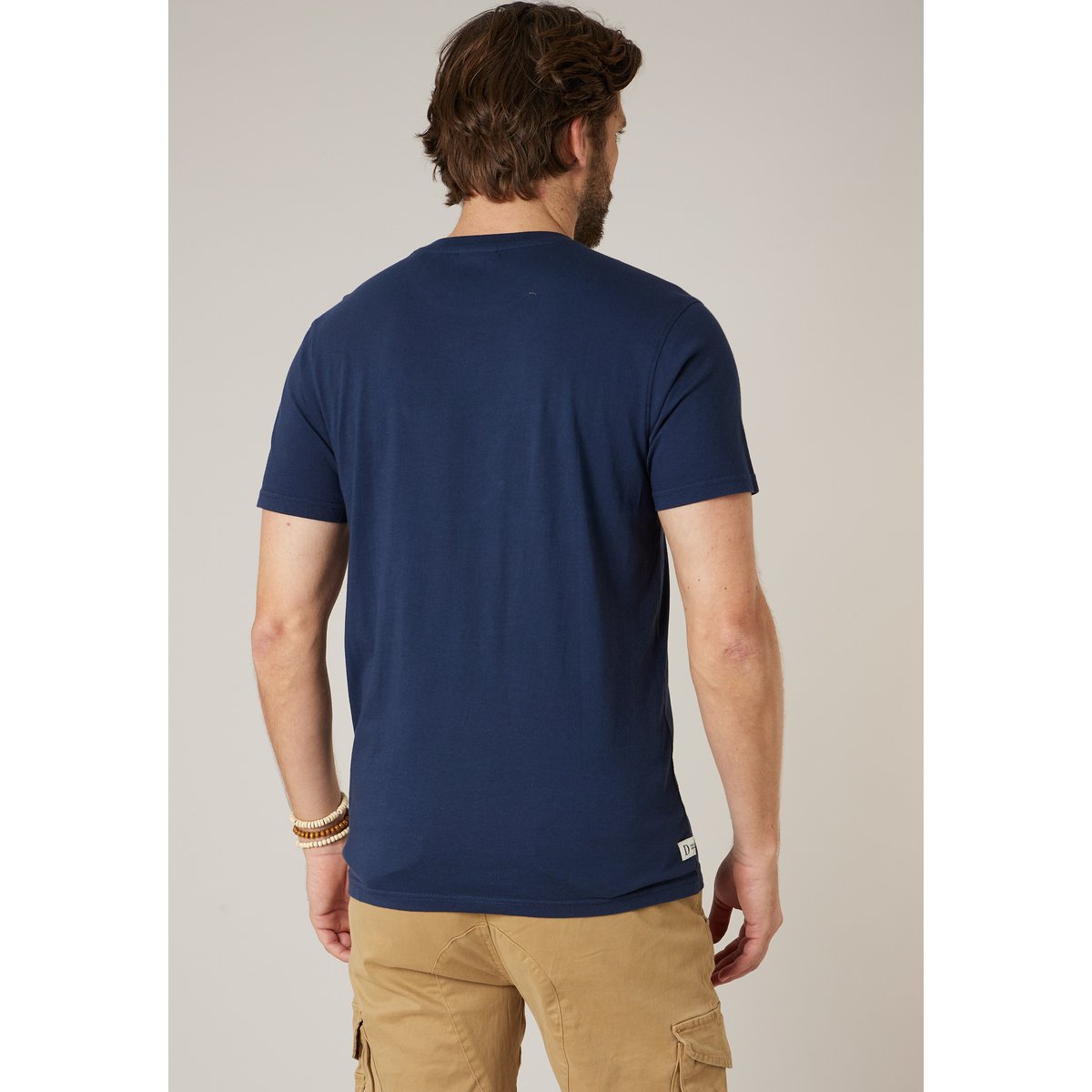 T-shirt homme en coton LORENZO navy, DEELUXE