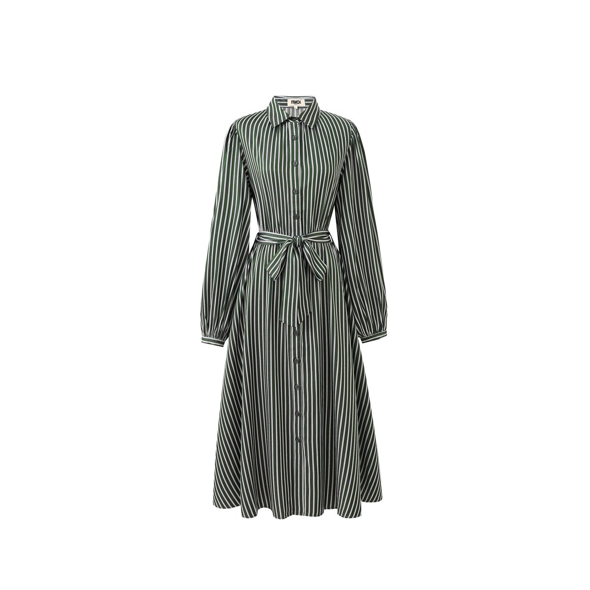 Robe longue MENTHE vert mousse, FRNCH