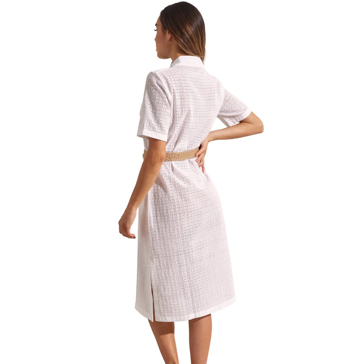 Robe mi-longue de plage COMPLEMENTOS blanc, SELMARK MARE