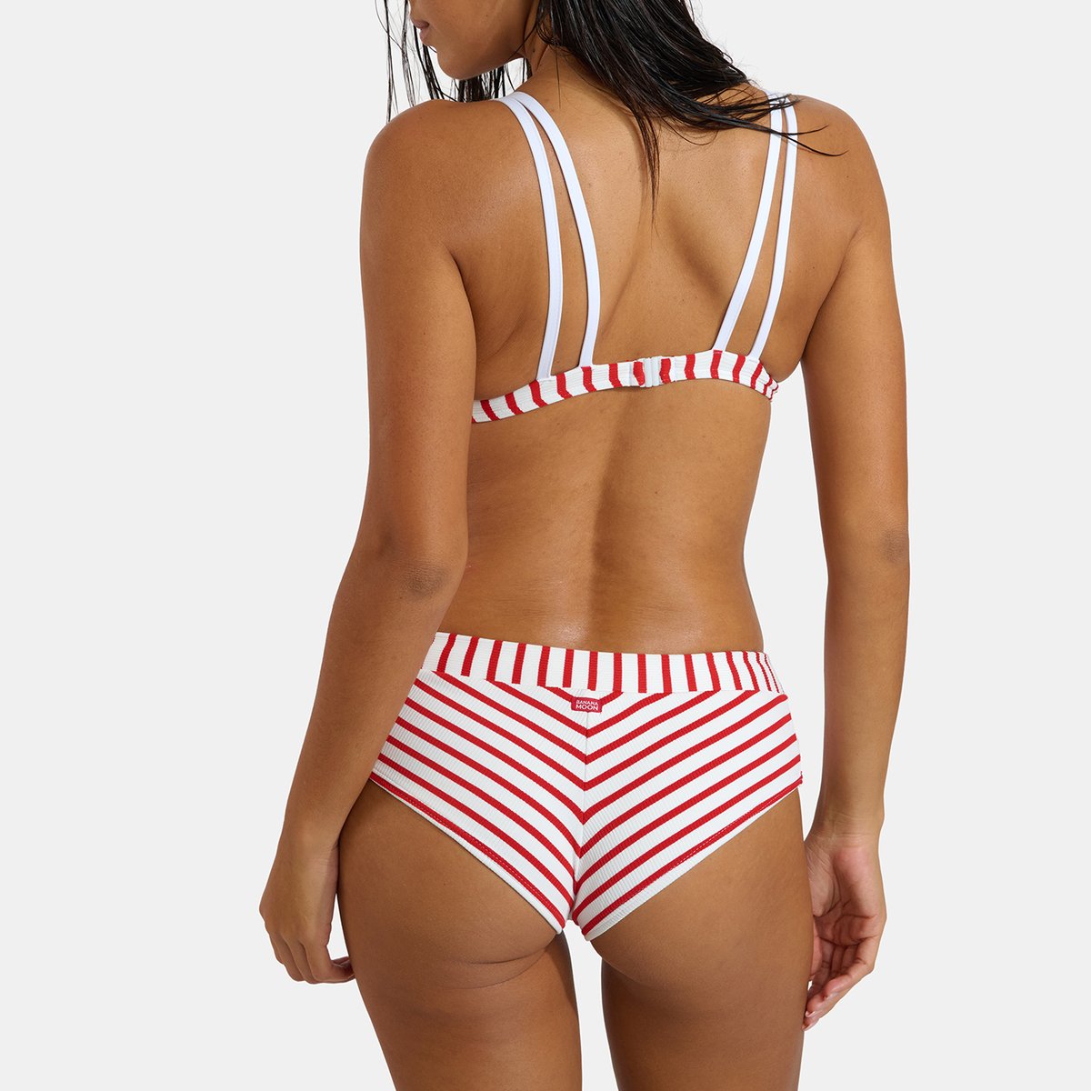 Haut de maillot triangle Julio - NAUTICAL rouge, BANANA MOON