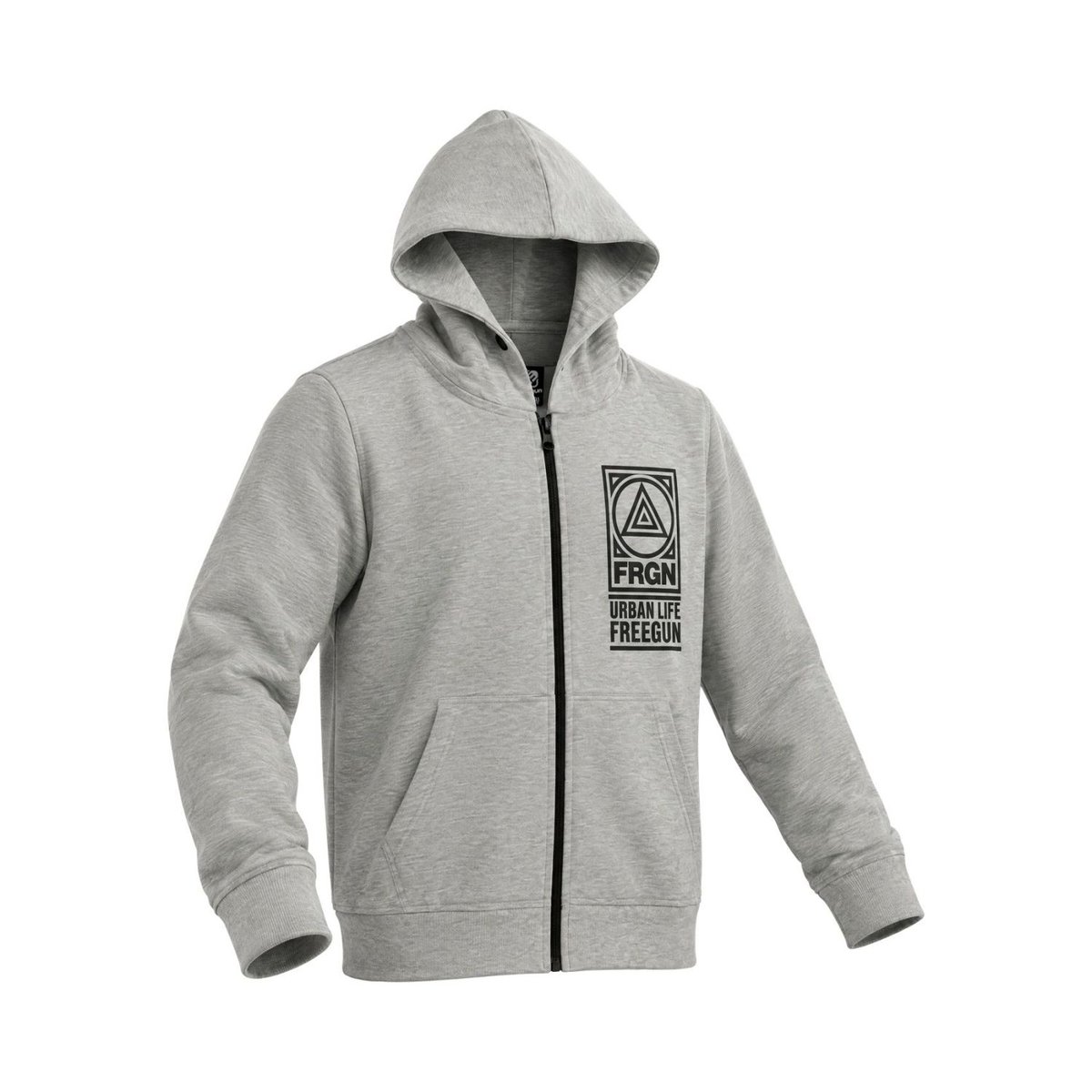 Hoodie zippé LIAM gris/noir, FREEGUN