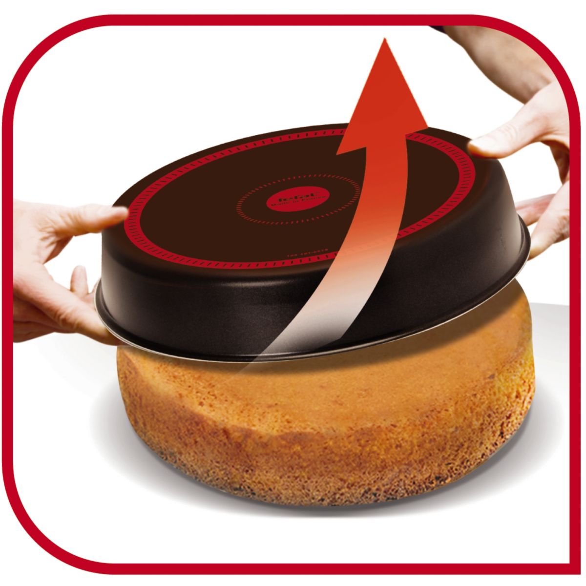 Moule à quatre quart a quatre-quart 26cm perfectbake marron, TEFAL