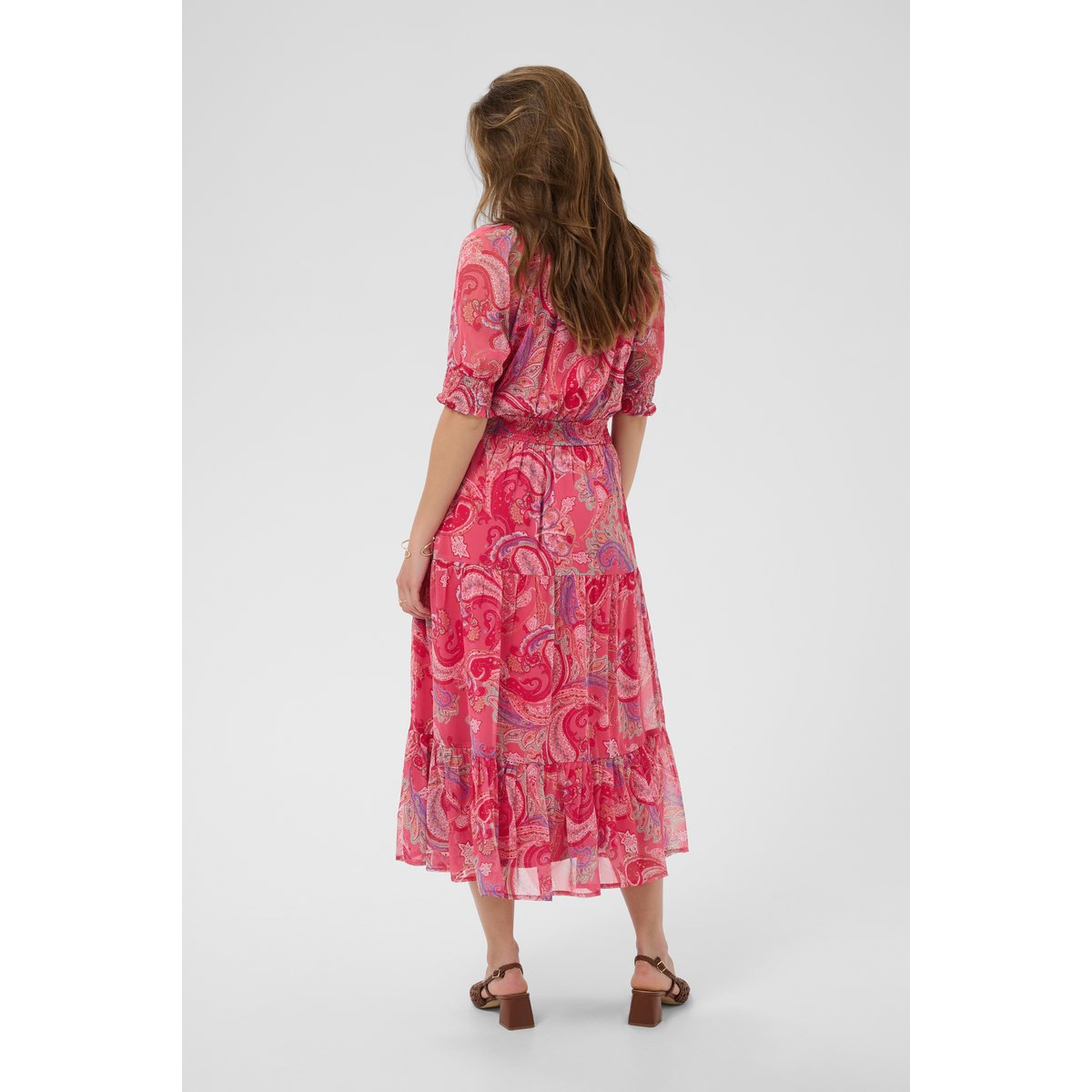 Robe rose cachemire, CREAM