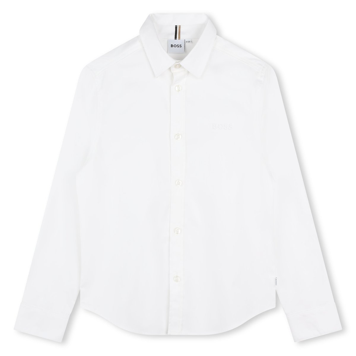 Chemise manches longues blanc, BOSS KIDSWEAR