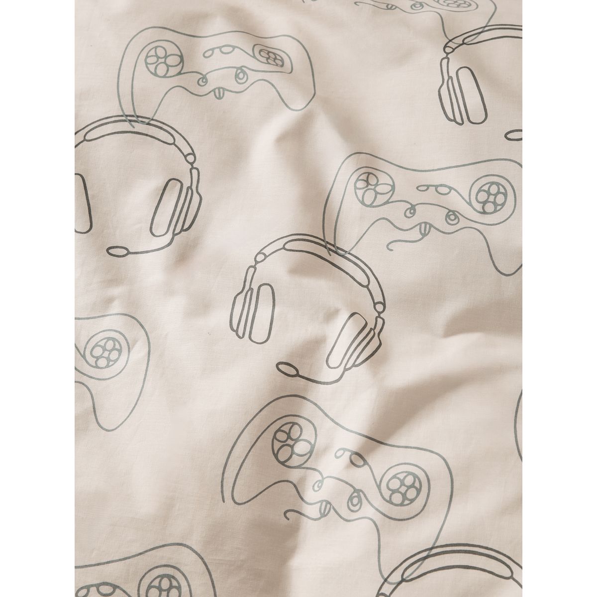 Parure de lit en coton à motif gamer joueur linéaire, NEXT
