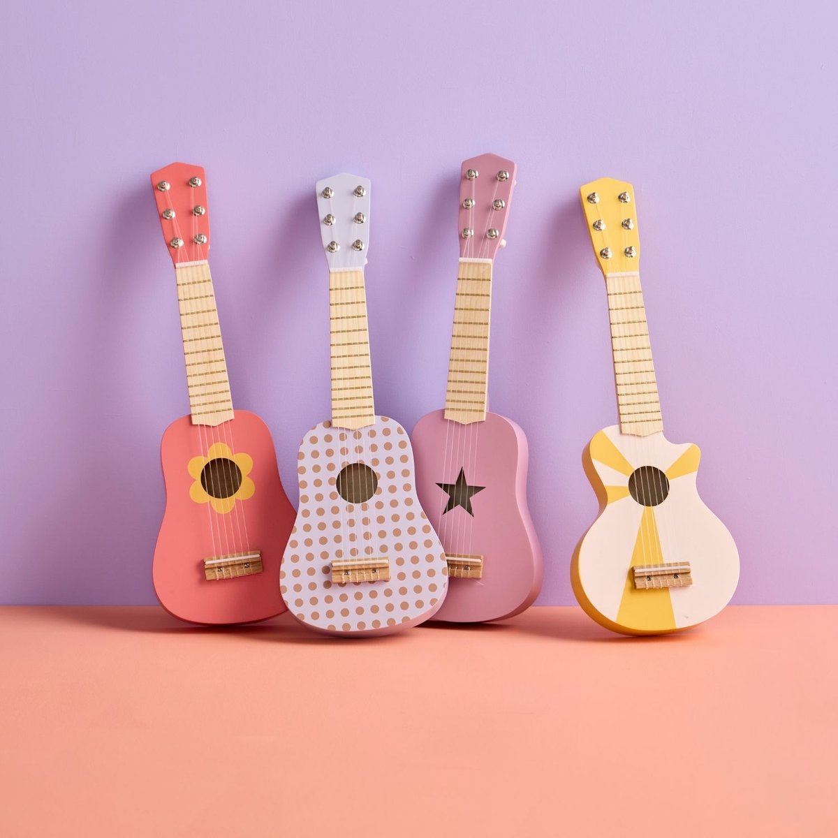 Guitare blanc, jaune, KID'S CONCEPT