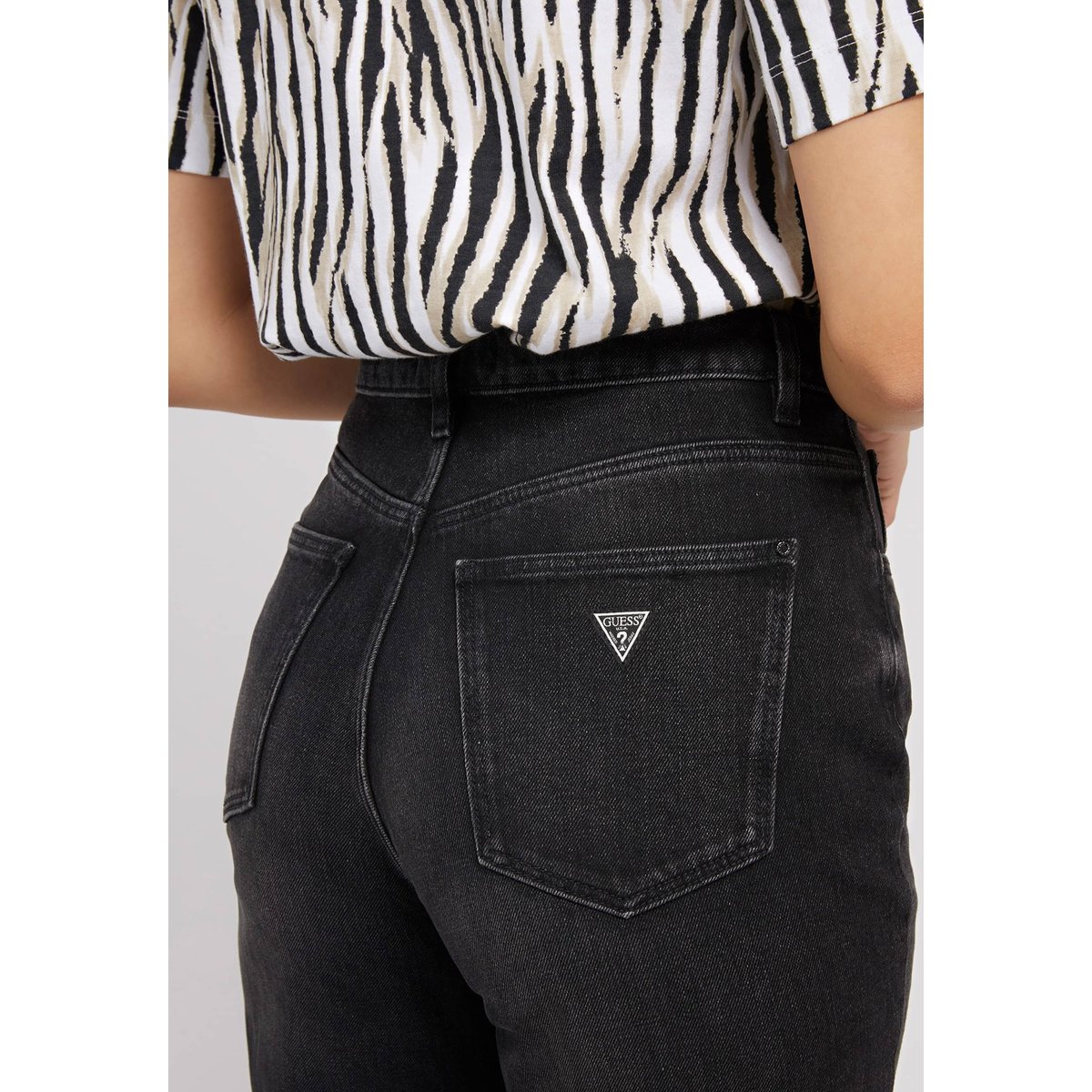 Mom Jeans noir, GUESS