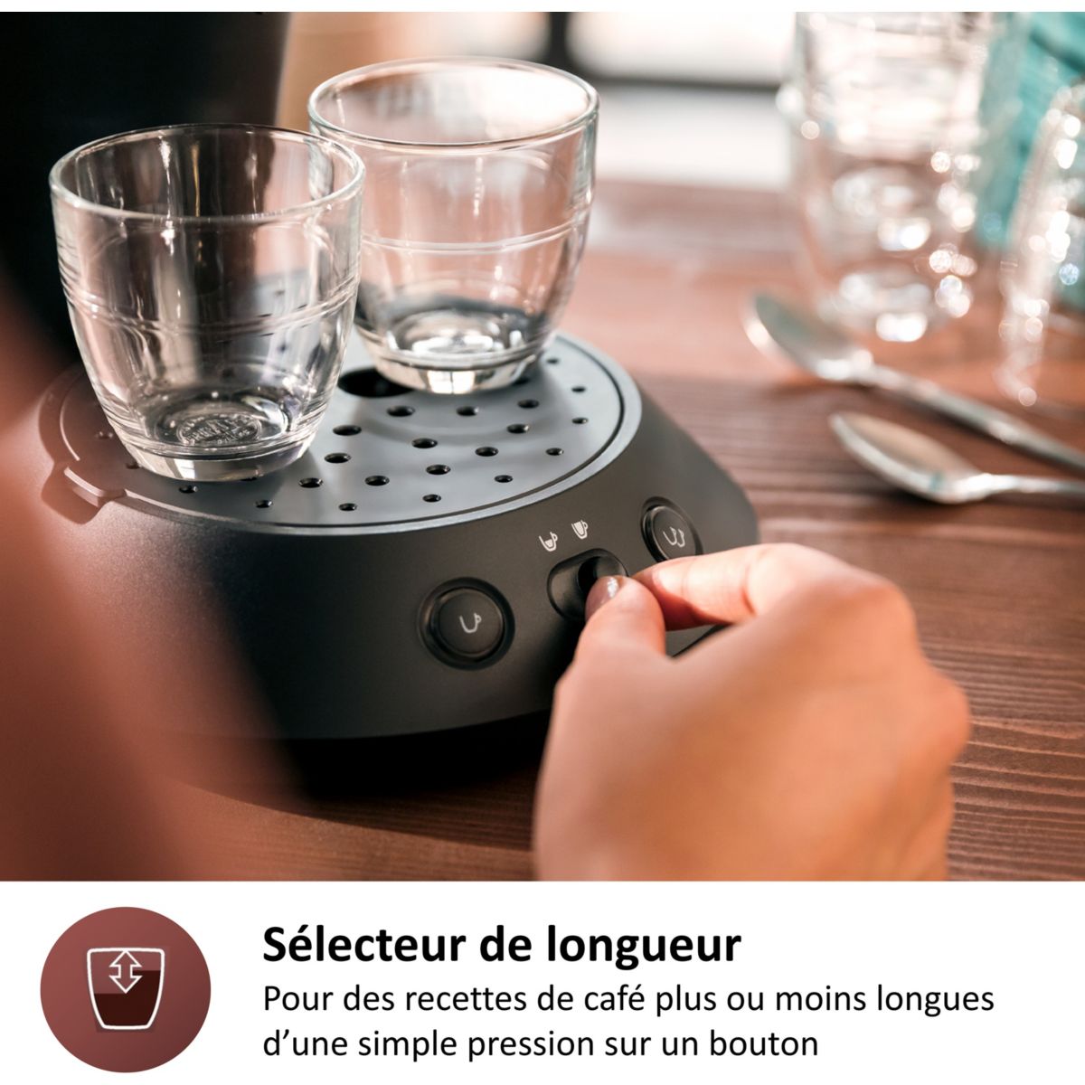Cafetière À Dosette Senséo Original Plus Csa210/61 noir intense, SENSEO