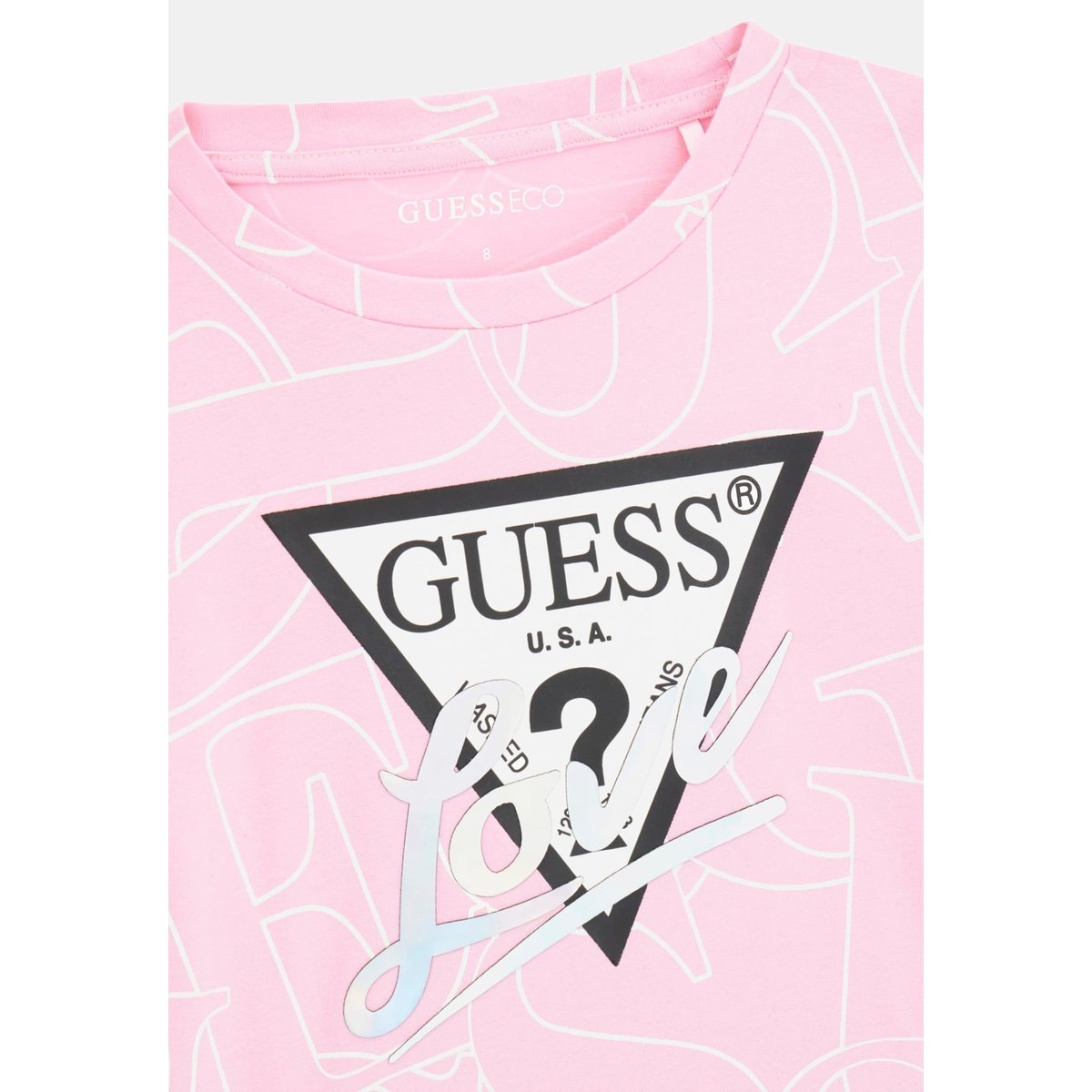 T-Shirt À Imprimé Animal rose, GUESS KIDS