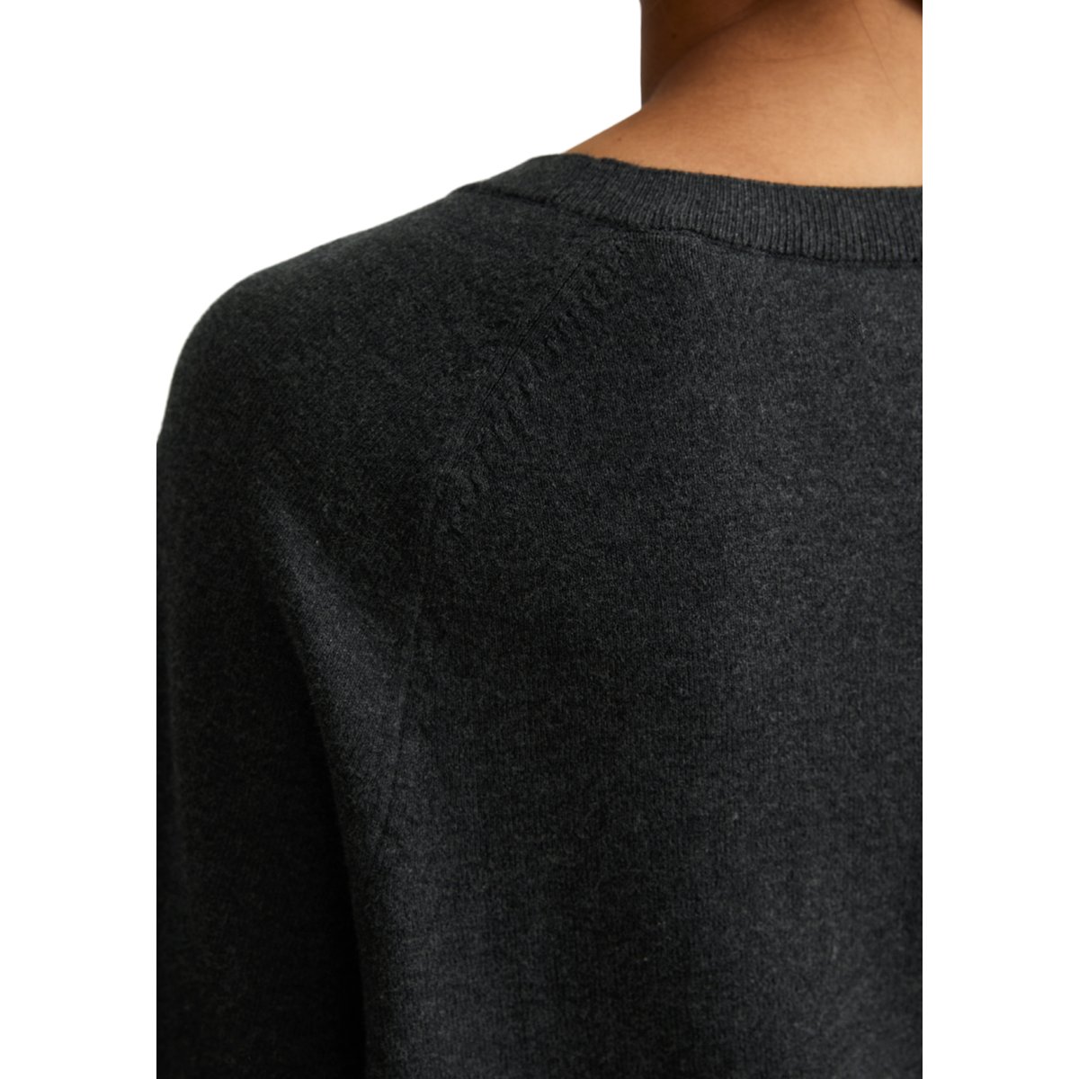 Pull en maille oversize en Soft Cotton Stretch gris, MARC O’POLO DENIM