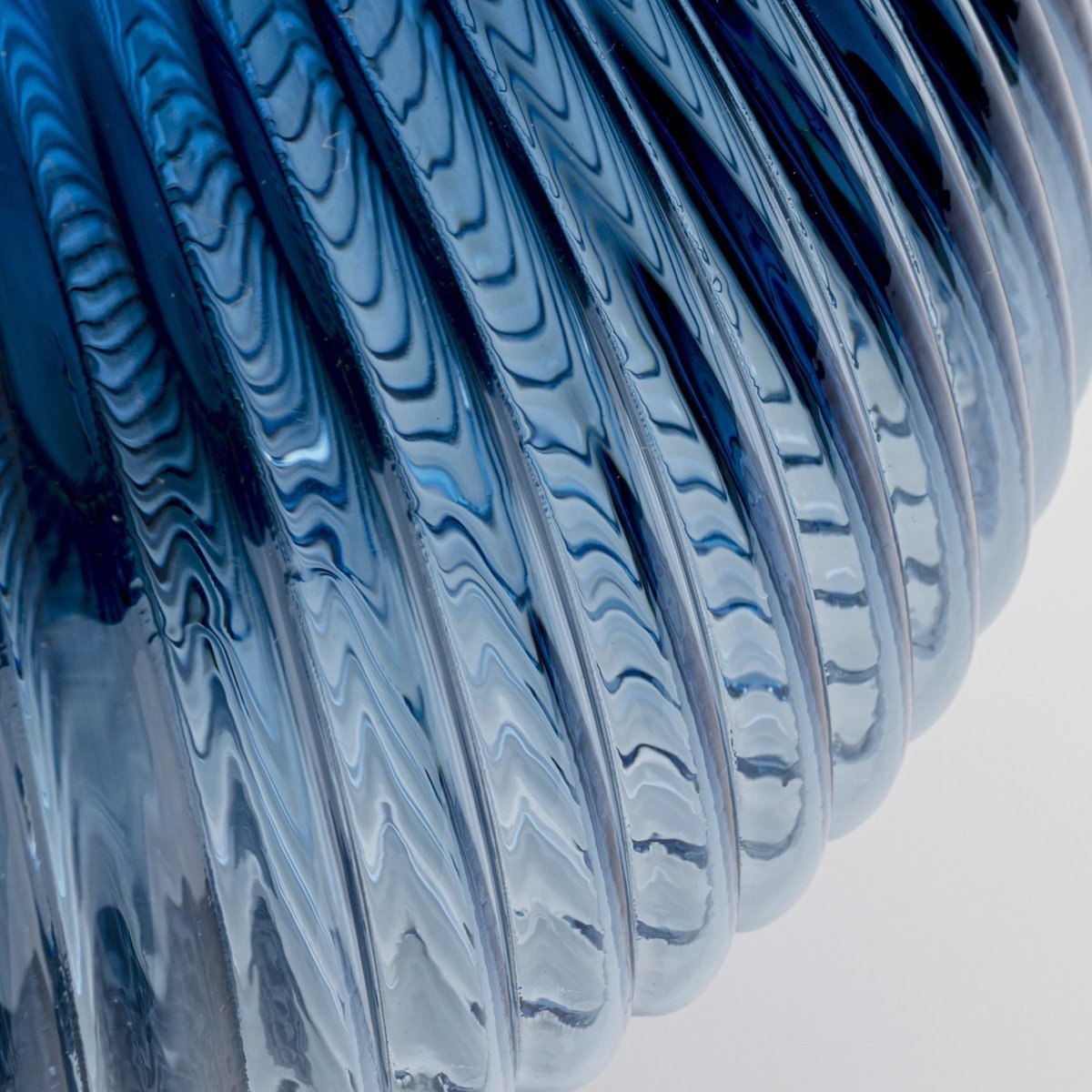 Vase champignon en verre, DAPHNE bleu, KARE DESIGN